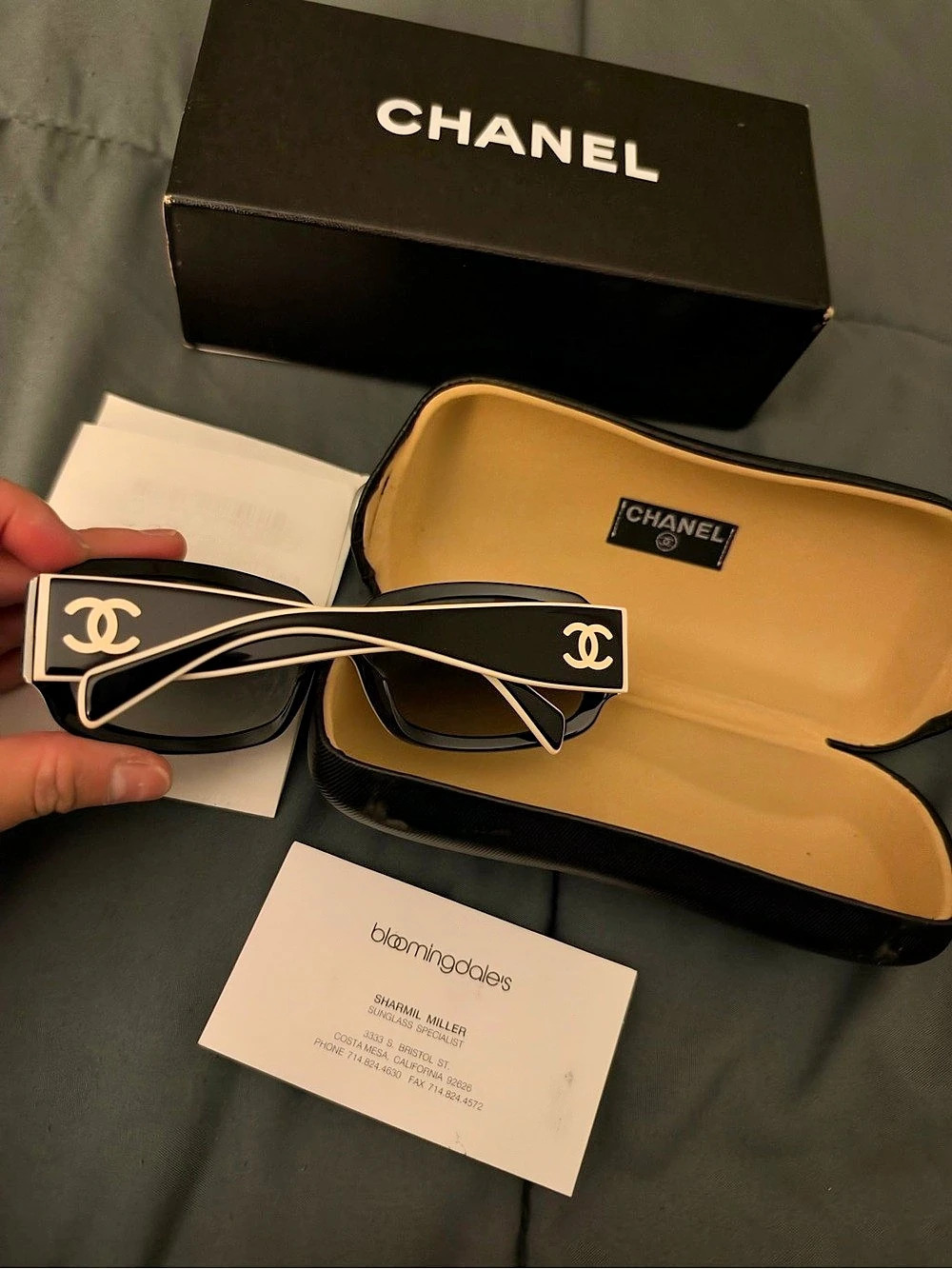 Chanel CC Bow Square Sunglasses 5171 Black